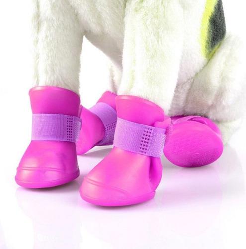 Botitas Perro X4 (m) Botas De Lluvia Silicona Zapato