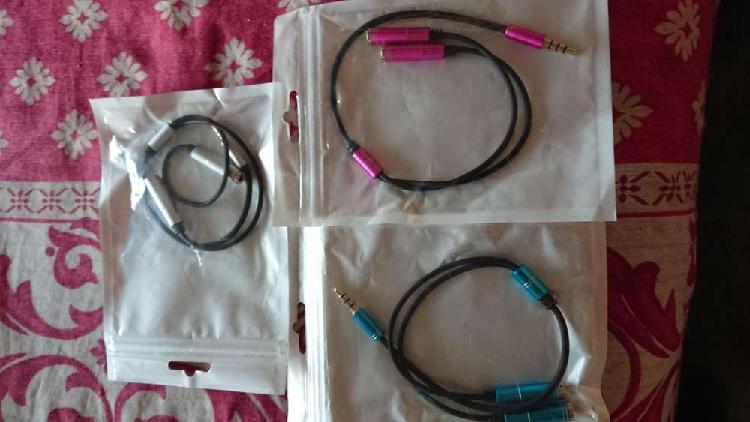 Cable 3.5 dos salidas es para escuchar música con un solo