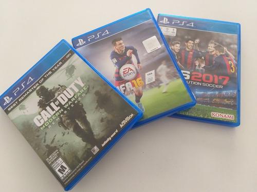 Juegos Ps4, Call Of Duty- Fifa 16 - Pes2017