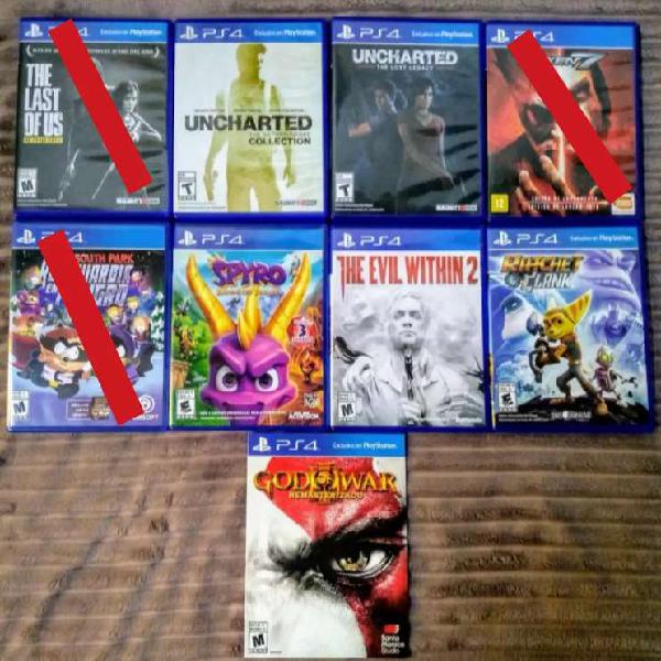 Juegos de ps4 / Uncharted, South Park, Spyro, The Evil