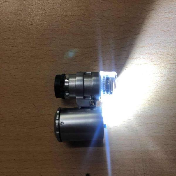 Microscopio Lupa Zoom 60x Para Celular Tablet Con Luz Led