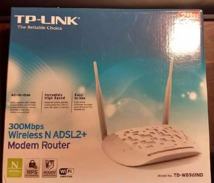 Modem Router Tp Link Adsl2+ 300mbps Td W8961nd