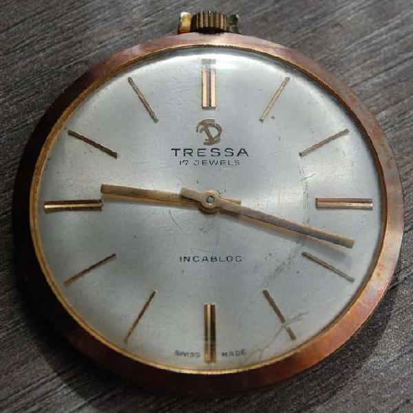 Reloj Tressa antiguo de bolsillo.