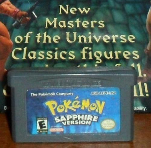 Video Juego Game Boy Advance Pokemon Sapphire Graba Partidas