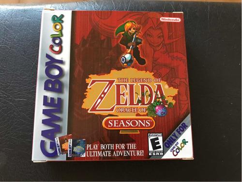 Zelda Oracle Of Seasons Juego Gameboy Color, Caja Completa.