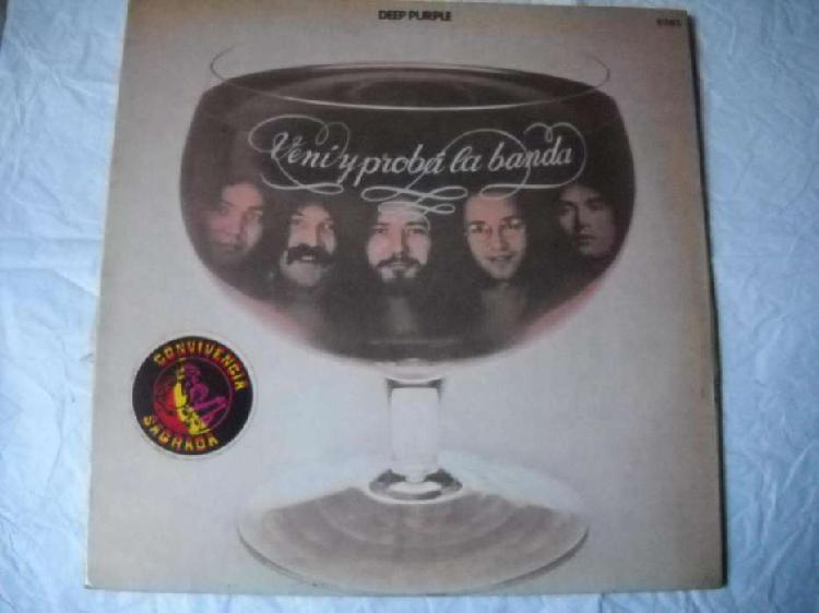 deep purple veni y proba la banda lp vinilo insert impecable