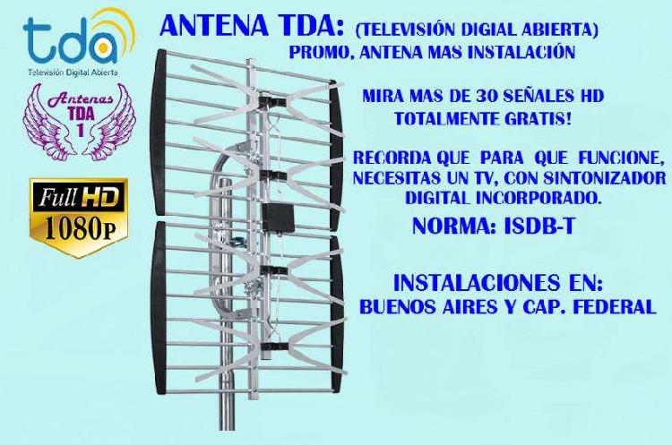Antena TDT TDA digital full HD Instalaciones