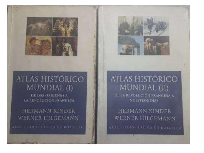 Atlas Histórico Mundial 2 Tomos - Kinder - Ed. Akal