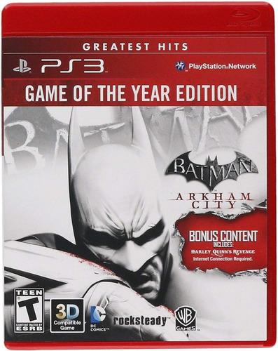 Batman Arkham City Goty Ps3 Juego Cd Original Fisico Sellado