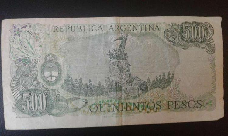 Billetes De 500 Pesos Argentino Antiguo