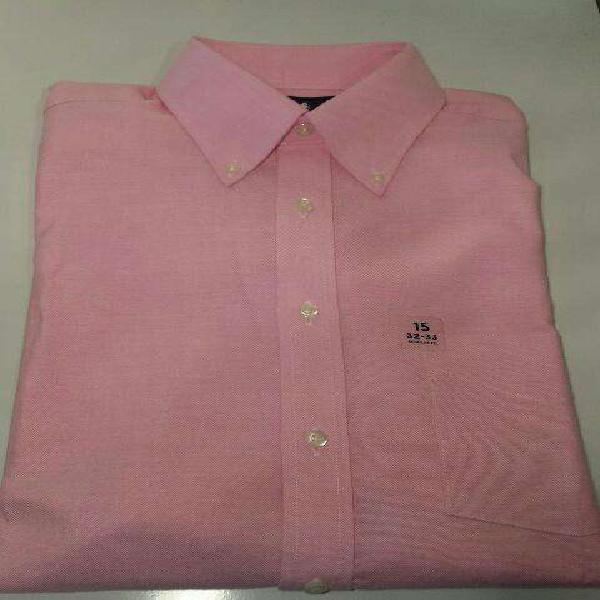 CAMISA STAFFORD ROSA NUEVA! T:M .ORIGINAL.MANGA LARGA.