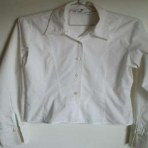 Camisa Blanca Saks Fifth Avenue VintageTalle:s Impecable!