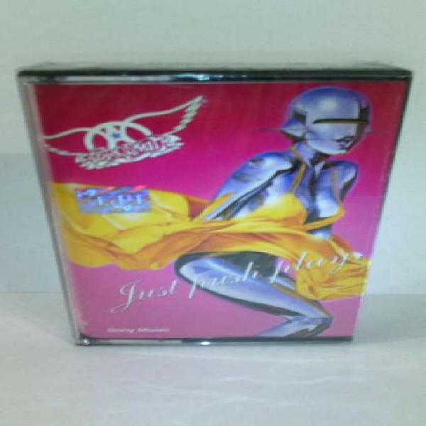 Cassette Aerosmith Just Push Play Nuevo sellado