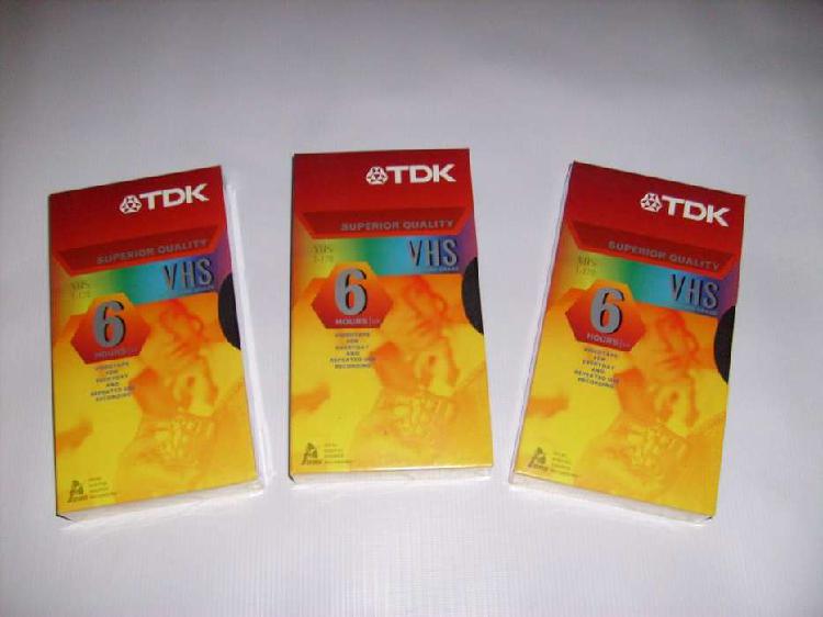 Cassette TDK para VHS Original Legitimo
