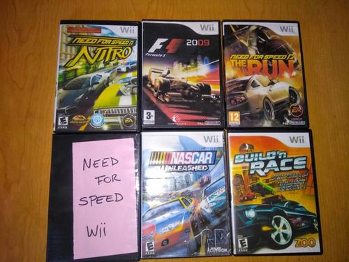 Colección Juegos De Wii Carreras De Autos