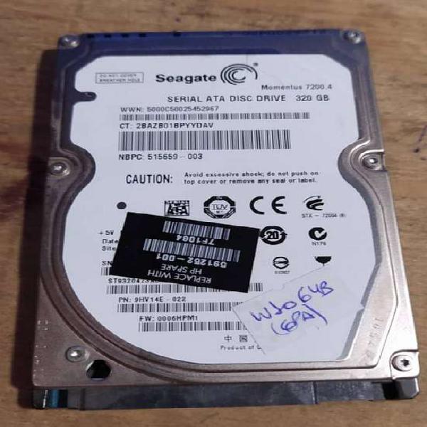 Disco Rigido Notebook Seagate 320gb Con W10