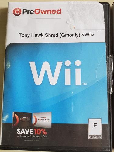 Juego Wii Tony Hawk Shred Disco Fisico Original Belgrano