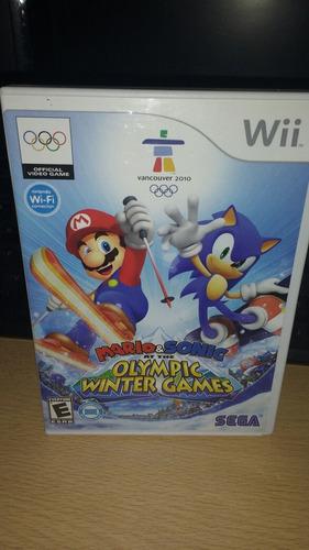 Mario Y Sonic Juegos Invierno Wii