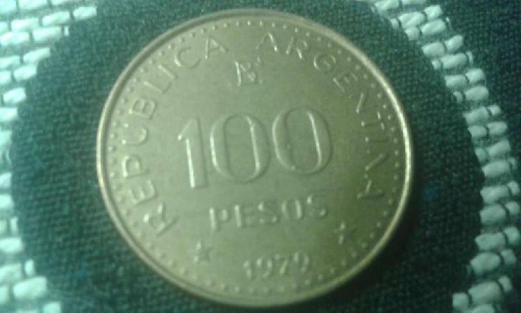 Moneda Argentina De 100 Pesos Año 1979 Conquista Desierto