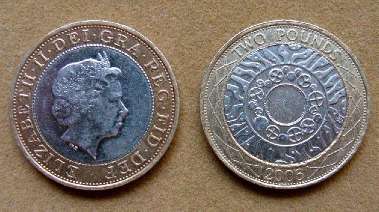 Moneda de 2 libras Gran Bretaña 2006