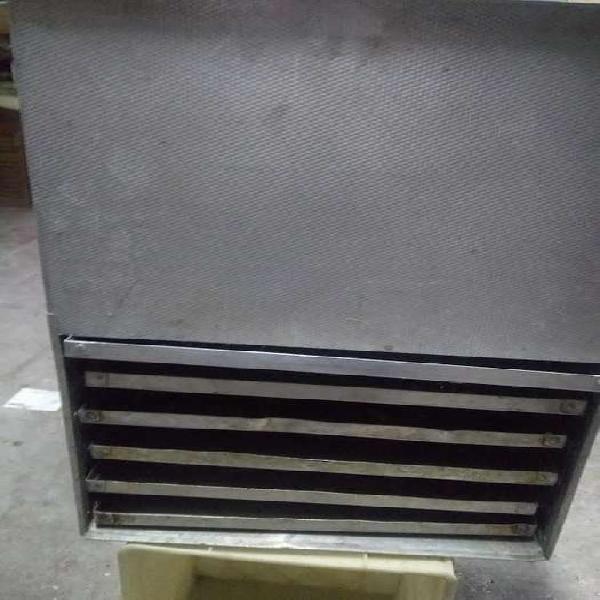 Porta bandejas de catering en aluminio con bandejas
