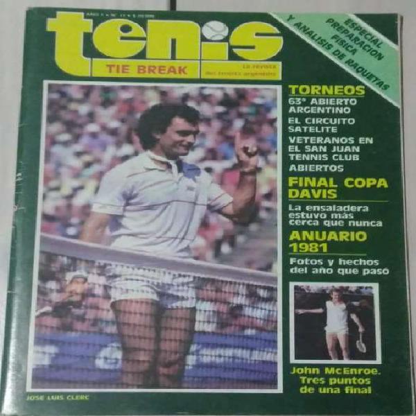 Revista Tenis Tie Break Año I Num.11 J.L.Clerc
