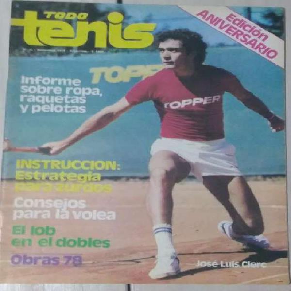 Revista Todo Tenis Año I I Num.13 Septiembre 1978 J.L.Clerc