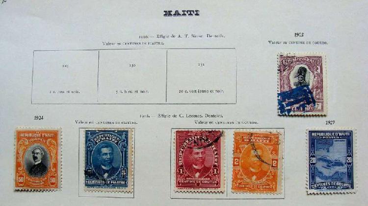 Sellos postales de Haití 1896 – 1927