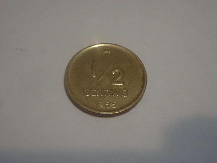 moneda 1/2 centavo 1985