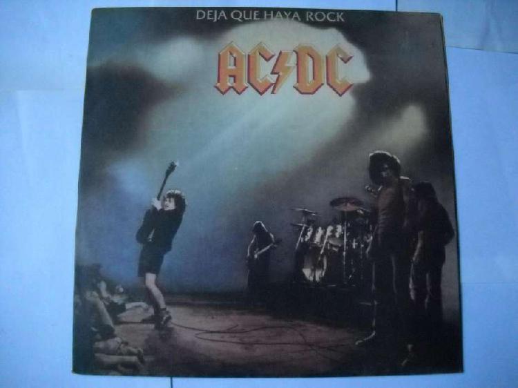 vinilo lp ac/dc deja que haya rock consultar impecable