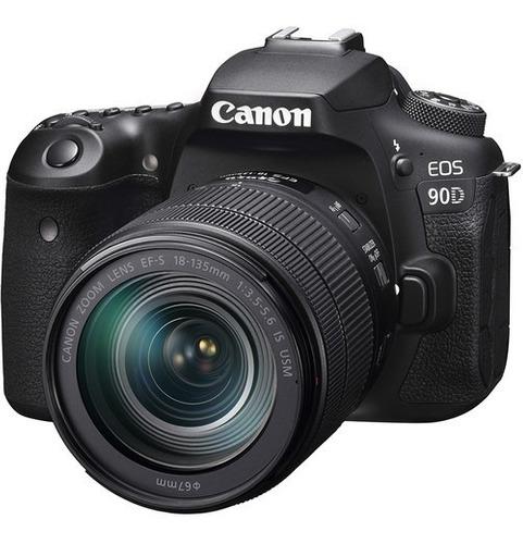 Camara Dslr Canon Eos 90d Dslr Lente 18-135mm Is Usm Fact A