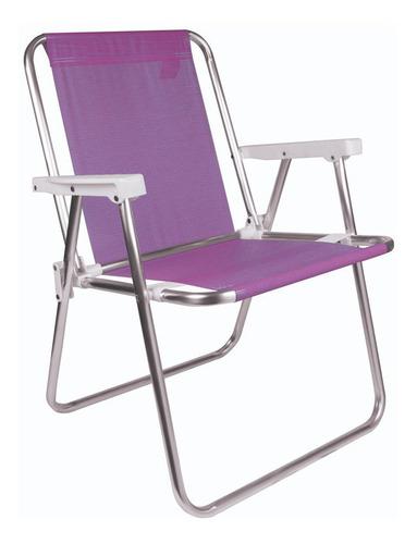 Sillon Playa Camping Pescador Aluminio Sannet Mor