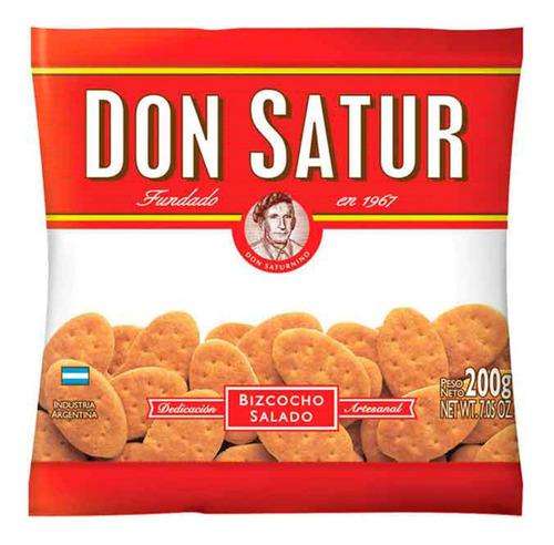 Don Satur Grasa Bizcocho Salado 200g Galletas X1 Unidad