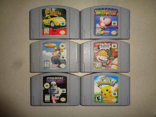 Lote 7 Juegos Cartuchos Originales Japan Para Nintendo 64