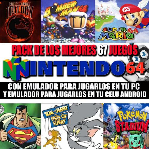 Pack 67 Juegos N64 + Emulador Pc Y Android