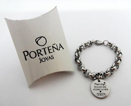 Pulsera Acero Rolo Mejor Amiga Solo Hay Una Regalo