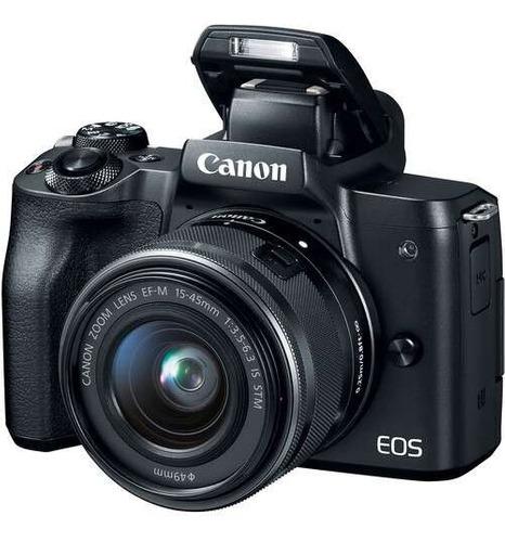 Camara Digital Canon Eos M50 Mirrorless Lente 15-45mm Gtia
