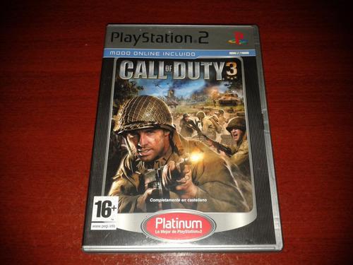Juego Ps2 Call Of Duty 3 Platinum Español Original
