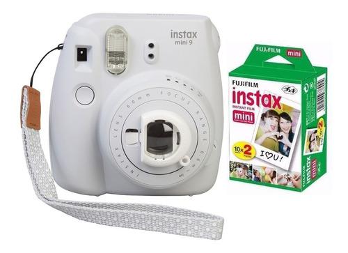 Camara Fuji Instax Mini 9 Blanca Selfie 20 Fotos