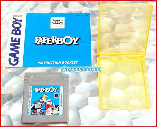 Cartucho Paperboy Para Nintendo Game Boy Con Estuche Manual