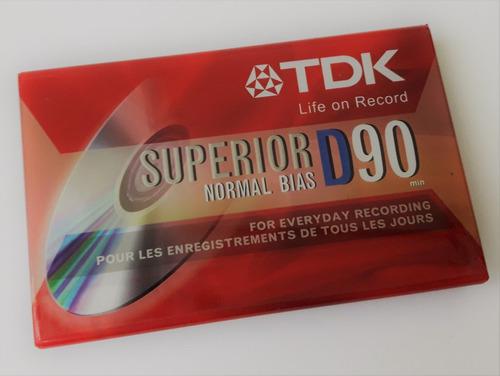 Cassette Tdk Audio D 90 Mínutos Nuevo Sellado Normal Bias
