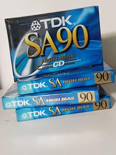 Cassettes Vírgenes Nuevos- Tdk Sa90 Cromo 3 X 480 Pesos