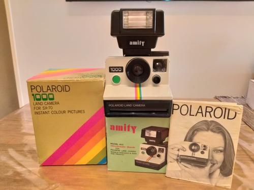 Cámara Polaroid Sx-70 Con Flash