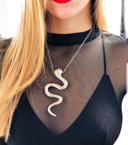 Collar Cobra Serpiente Cadena Moda Noche Mujer Accesorios