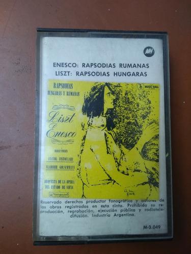 Enesco Liszt Rapsodias Rumanas Y Hungaras Cassette