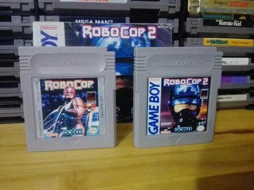 Robocop 1 Y 2 + Manual Robocop 2 -nintendo Game Boy