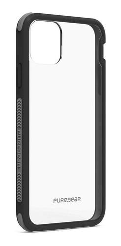 Protector Funda iPhone 11 Pro Max Transparent Negro Puregear