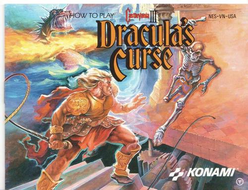 Manual Castlevania 3 Dracula Curse Para Nintendo Nes