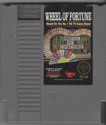 Nintendo Wheel Of Fortune Original Nes