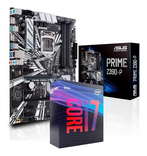 Combo Actualización Intel I7 9700 Asus Z390-p Prime Cuotas
